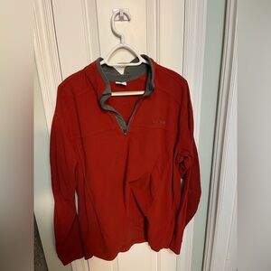 Columbia Red and Gray Fleece Jacket